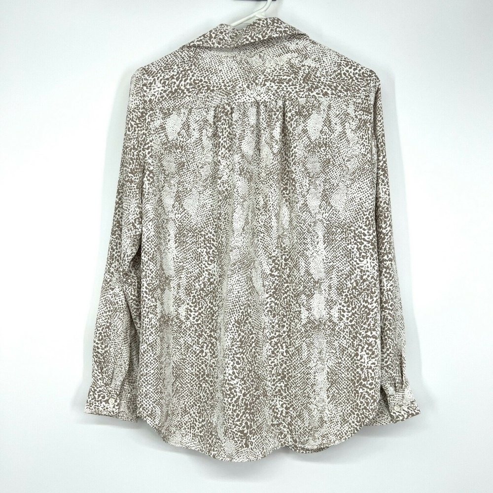 Ann Taylor Snake Pattern Button Down Camp Shirt - image 8